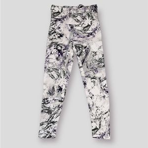 Purple marble tie dye leggings